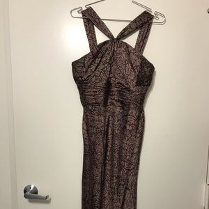 Anne Klein 100% Silk Halter Dress Size 4